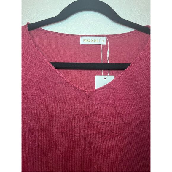 NWT V Neck Sweater for Women Fall Lightweight Knit Pullover Sweater - Picture 3 of 5